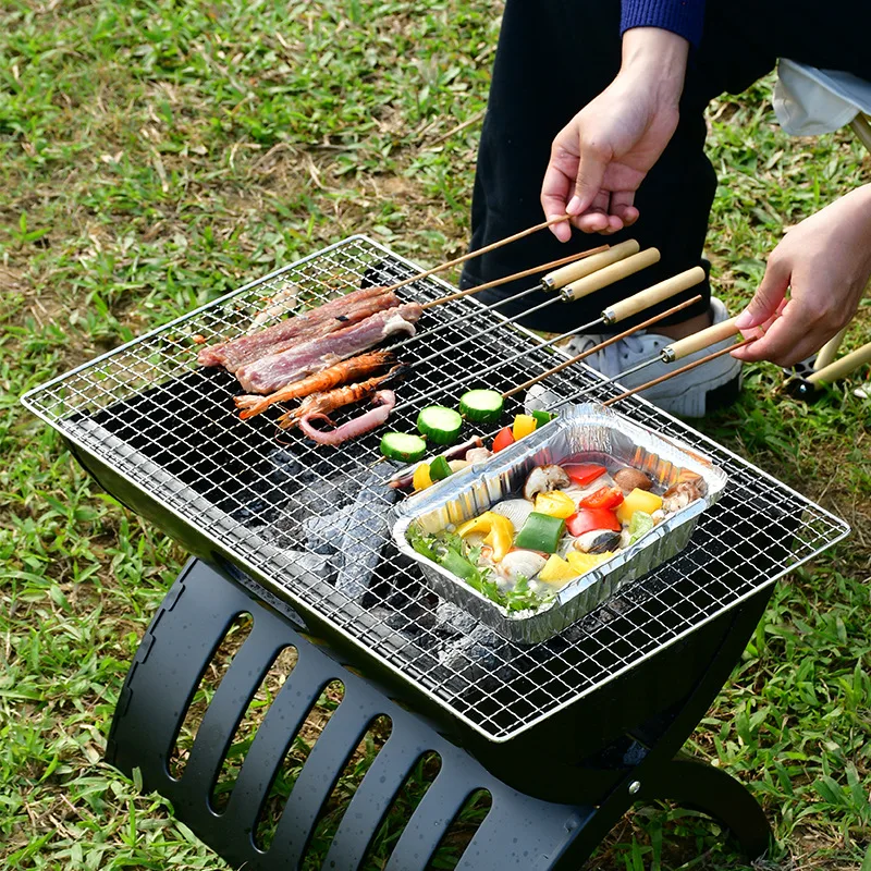 

Large Bbq Wire Mesh Mat Disposable Bacon Camping Kitchen BBQ Tools Cooking Utensils Rotisserie Kit Cozinha Outdoor Kitchen