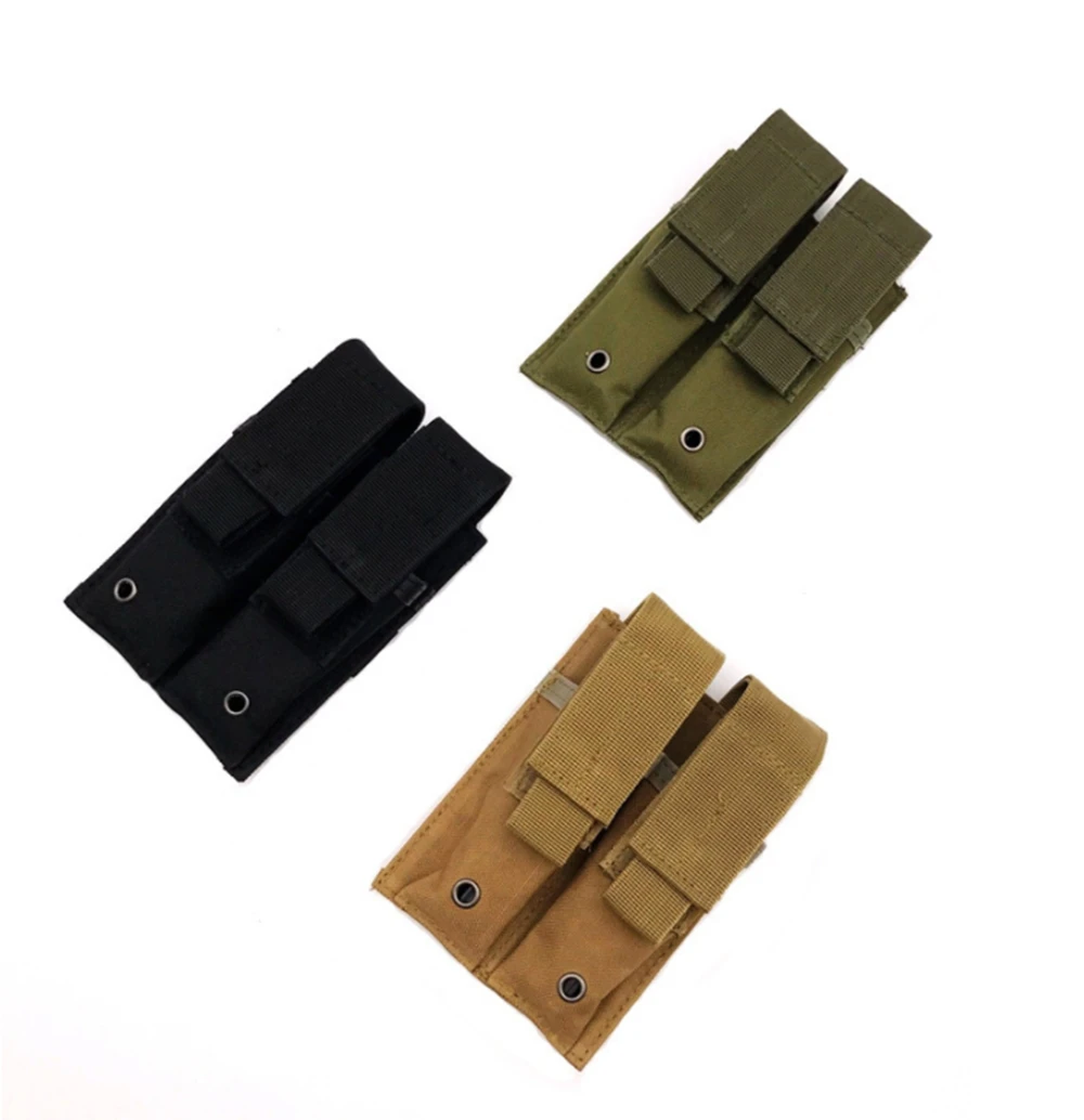 Тактический Двойной Молл пояс 9 мм маг Чехол для фонарика на открытом воздухе