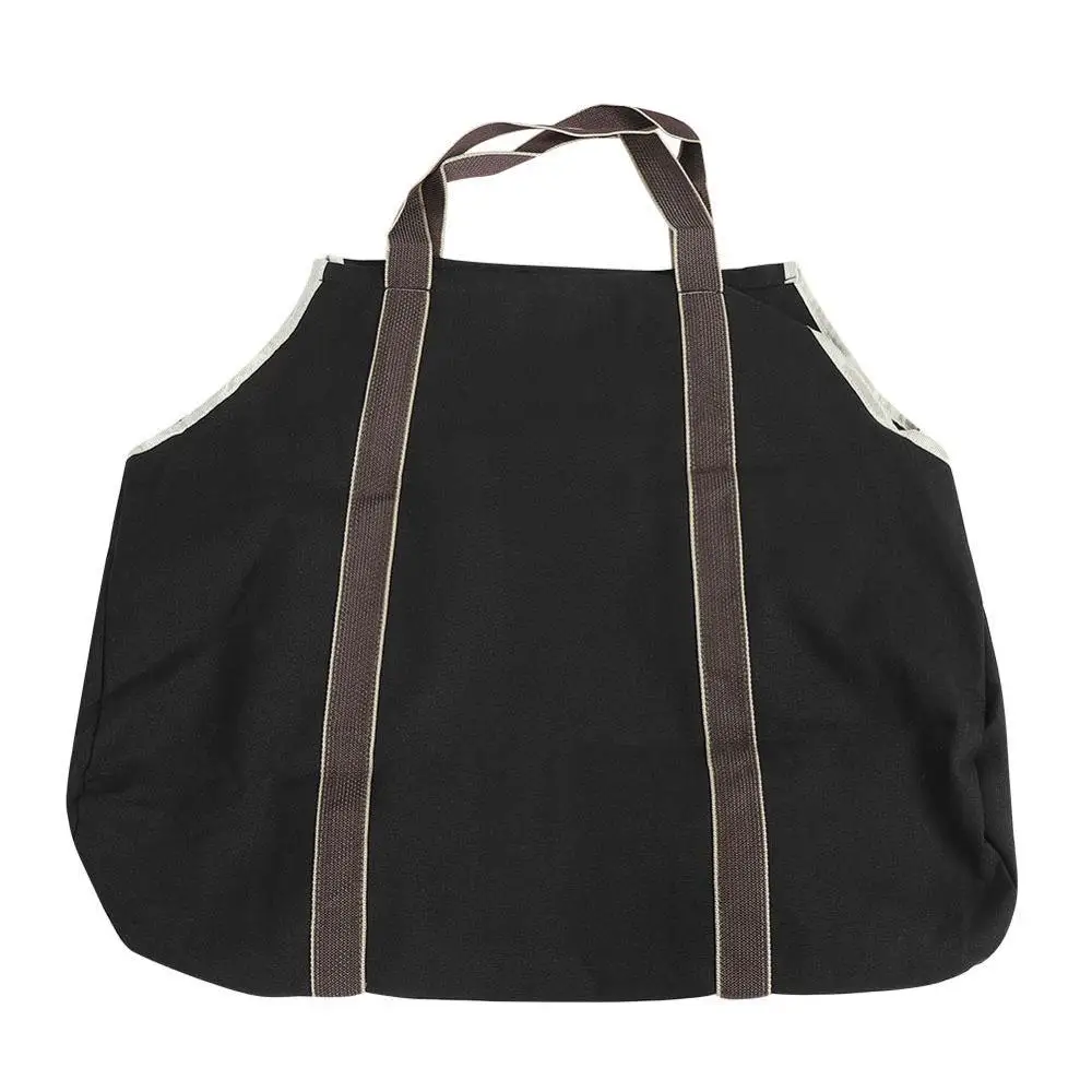 

Outdoor Tote Camping Carry Bag Canvas Firewood Carrier Log Storage Bag Package Handles Bag Firewood Bag Home Kitchen Supplies