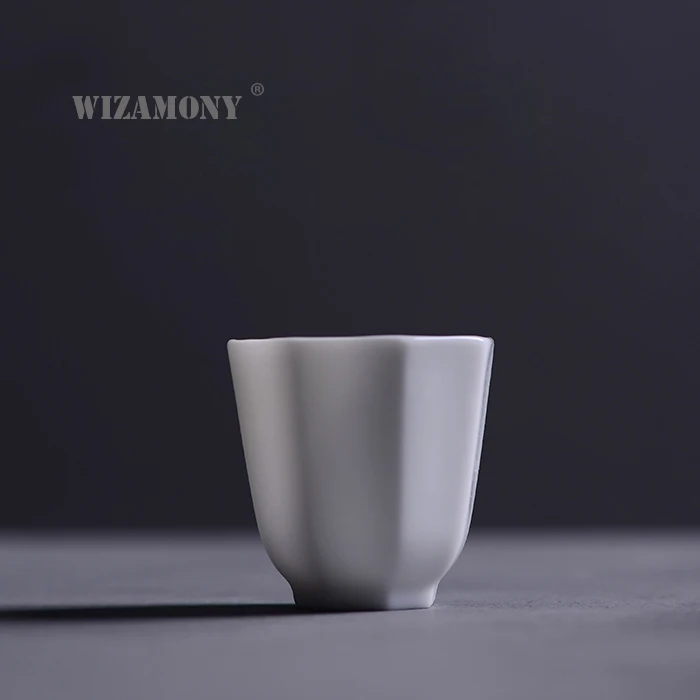 2 шт.! Посуда для напитков WIZAMONY Цзиндэчжэнь чайный сервиз чайная чаша белые