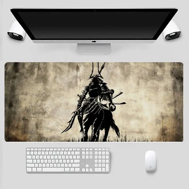 

Japan samurai Rubber Gaming mousepad Desk Mat Desk Table Protect Game Office Work Mouse Mat pad X XL Non-slip Laptop Cushion