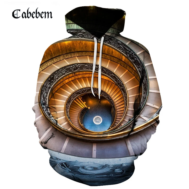 Модная мужская 3D Толстовка с геометрическим цифровым принтом 3d старинная