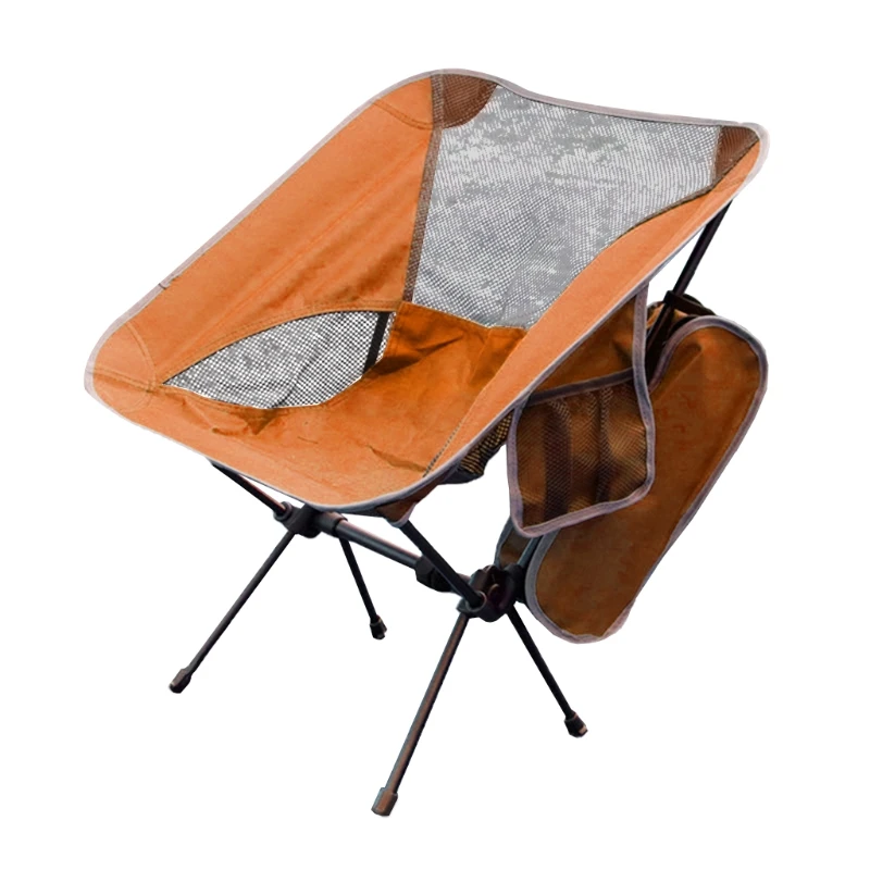 Online WXTF Taşınabilir Kamp Sandalye Hafif Katlanır Sırt çantası Sandalyeler Kompakt Ağır Kamp Yürüyüş Plaj Piknik Taşıma