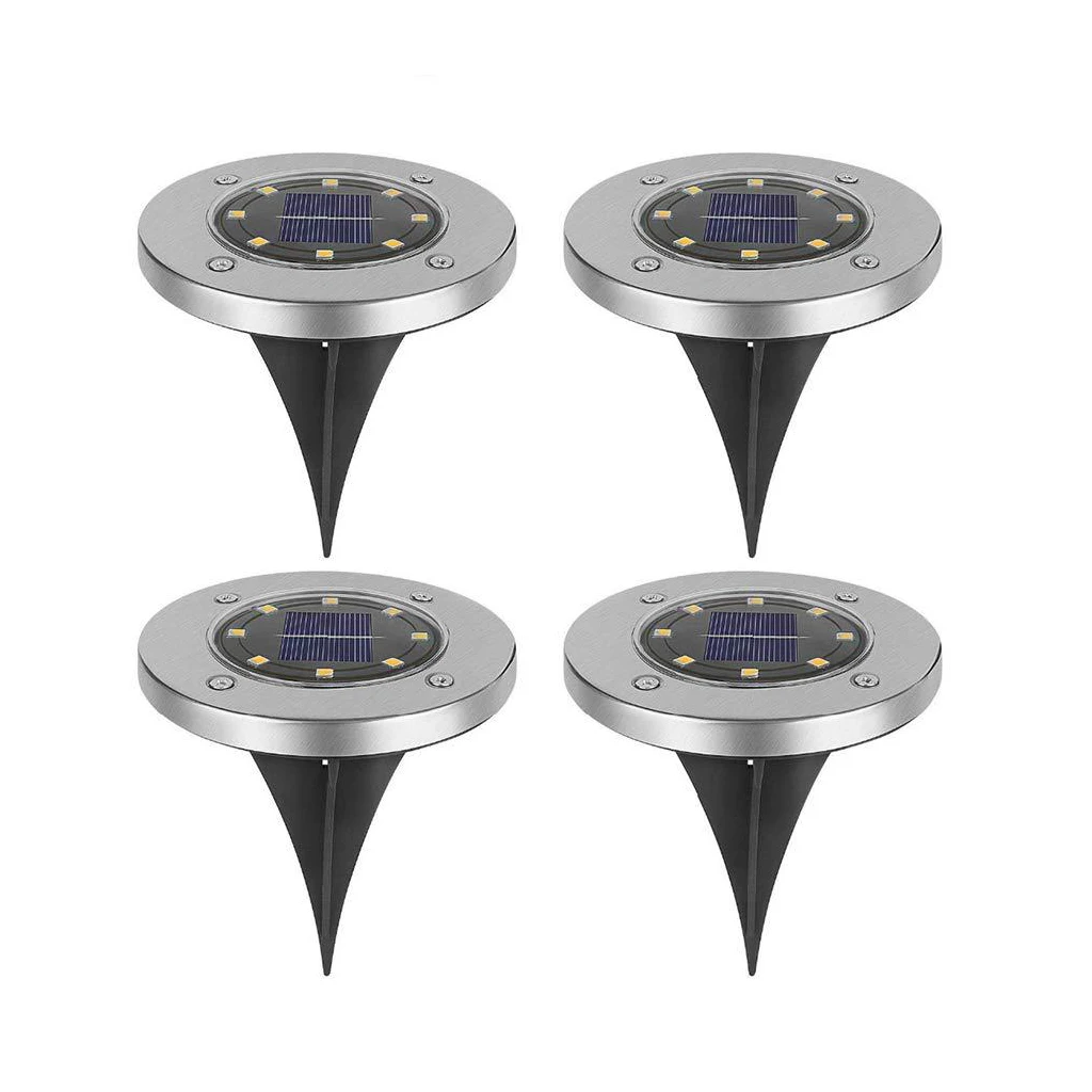 

Светодиодные подземные светильники на солнечной батарее, 4 шт