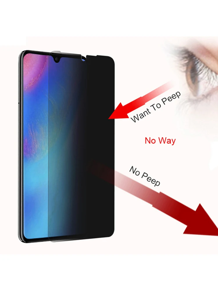Противошпионская пленка из закаленного стекла Защита экрана для Huawei Mate20/Mate20 Pro
