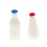 2pcs 16 112 scale bjd a bottle filled with milk doll food kitchen living room accessories dollhouse miniature toy
