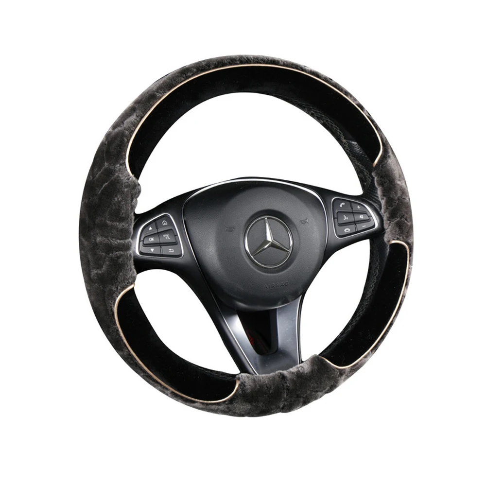 Флисовый чехол для руля удобное плюшевое рулевое колесо диаметр 38 см | Автомобили