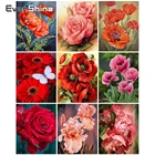 EverShine Раскраска по номеру цветы Продажа Ручной росписью искусство стены Домашнего декора