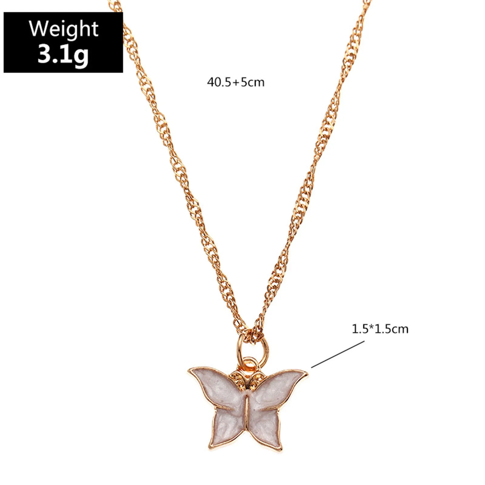 

Butterfly Pendant Necklace Fashion Jewelry Charm Pendant Necklace Hollow Necklace For Ladies Elegant Retro Jewelry Accessories