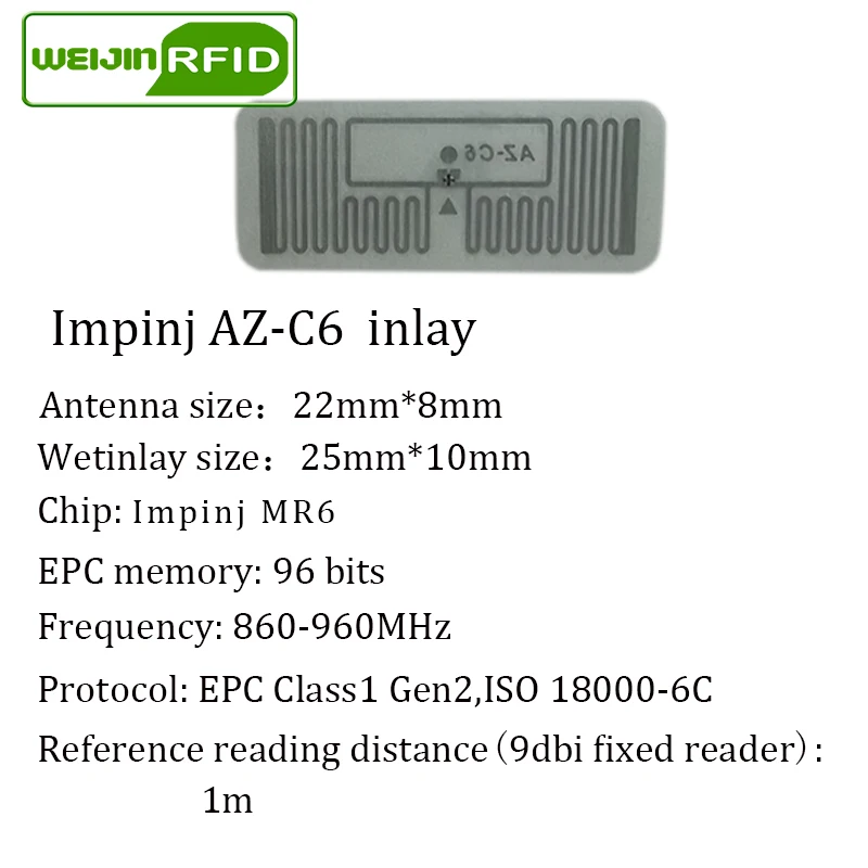 RFID-метка UHF наклейка Impinj MonzaR6 фотоинкрустация EPC6C 915m868m860-960MHZ 5000 шт. бесплатная