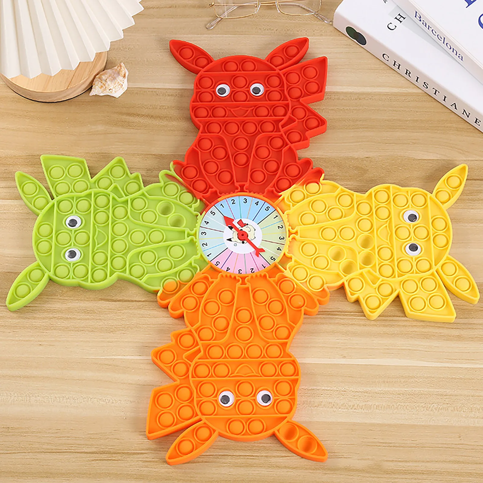 

2/3/4 игроков Гигантский Большой пуш-Попп битва Поппи фиджет-игрушка семья красочная шахматная доска сенсорная игрушка для вечерние расслабл...