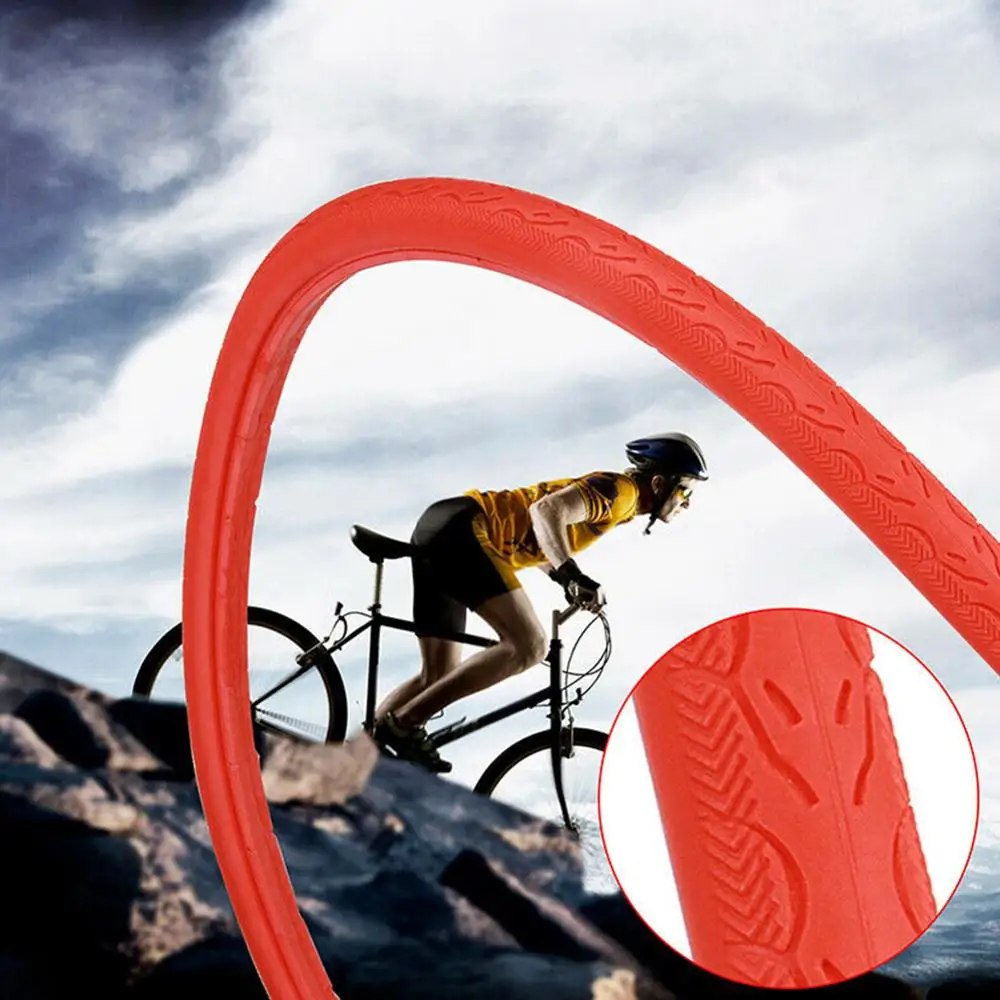 Одноцветные шины для велосипеда 700x23C шоссейные велосипедные бескамерные колеса