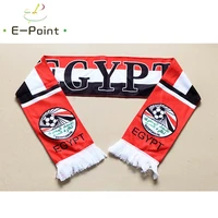 14516 cm size egypt national football team scarf for fans 2018 football world cup russia double faced velvet material