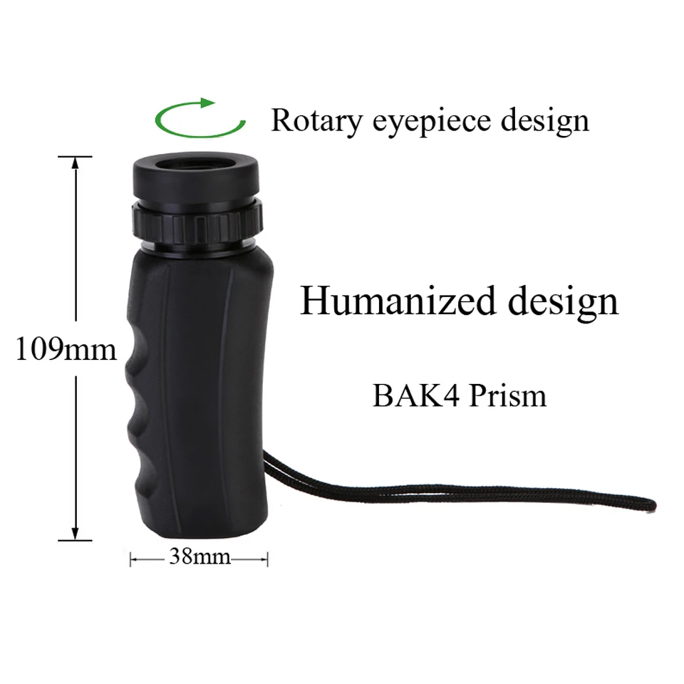 Монокулярный телескоп 8x25 HD охотничий бинокль ночного видения Профессиональный