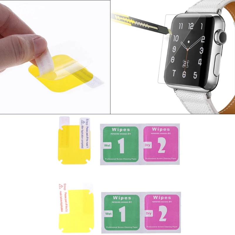 Прозрачная мягкая защитная пленка из ТПУ для Apple Watch серии 4 40/44