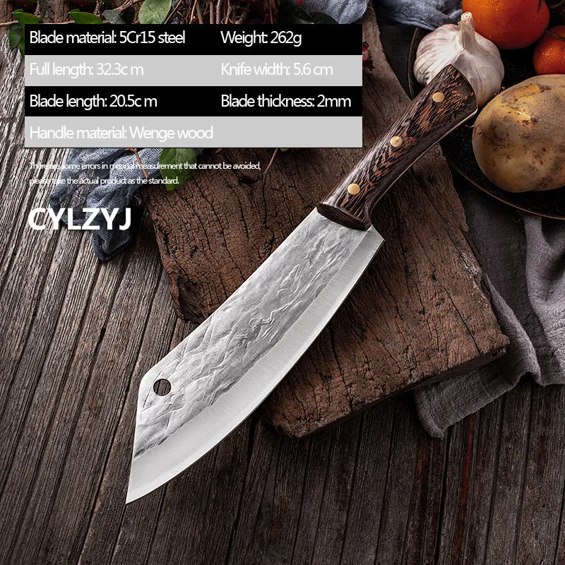 Кованый нож для костей мясника кухонный из нержавеющей стали нарезки мяса