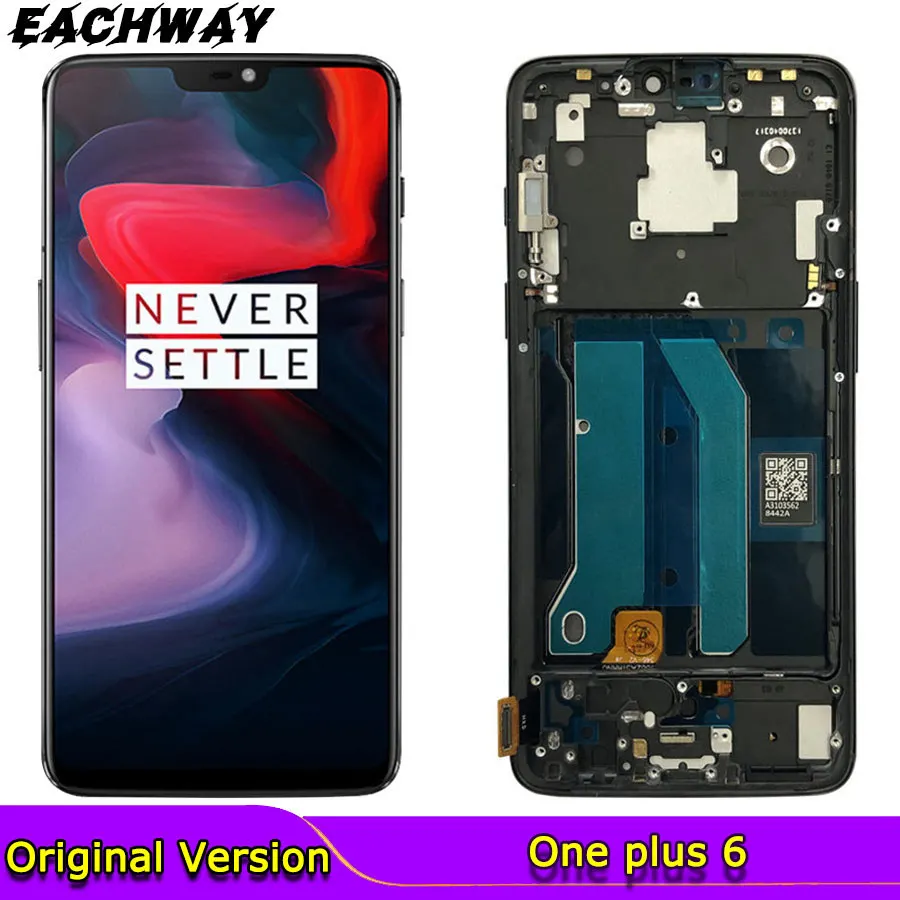 ЖК дисплей TFT для Oneplus 6 с рамкой 28 дюйма One plus LCD|Экраны мобильных телефонов| |