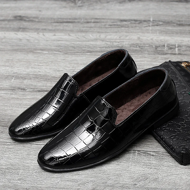 

Men's Dress Shoes Fashion Leather Men Loafers Mens Driving Shoes Casual Man Moccasins Oxfords Shoes Party Slip On Flats Big Size