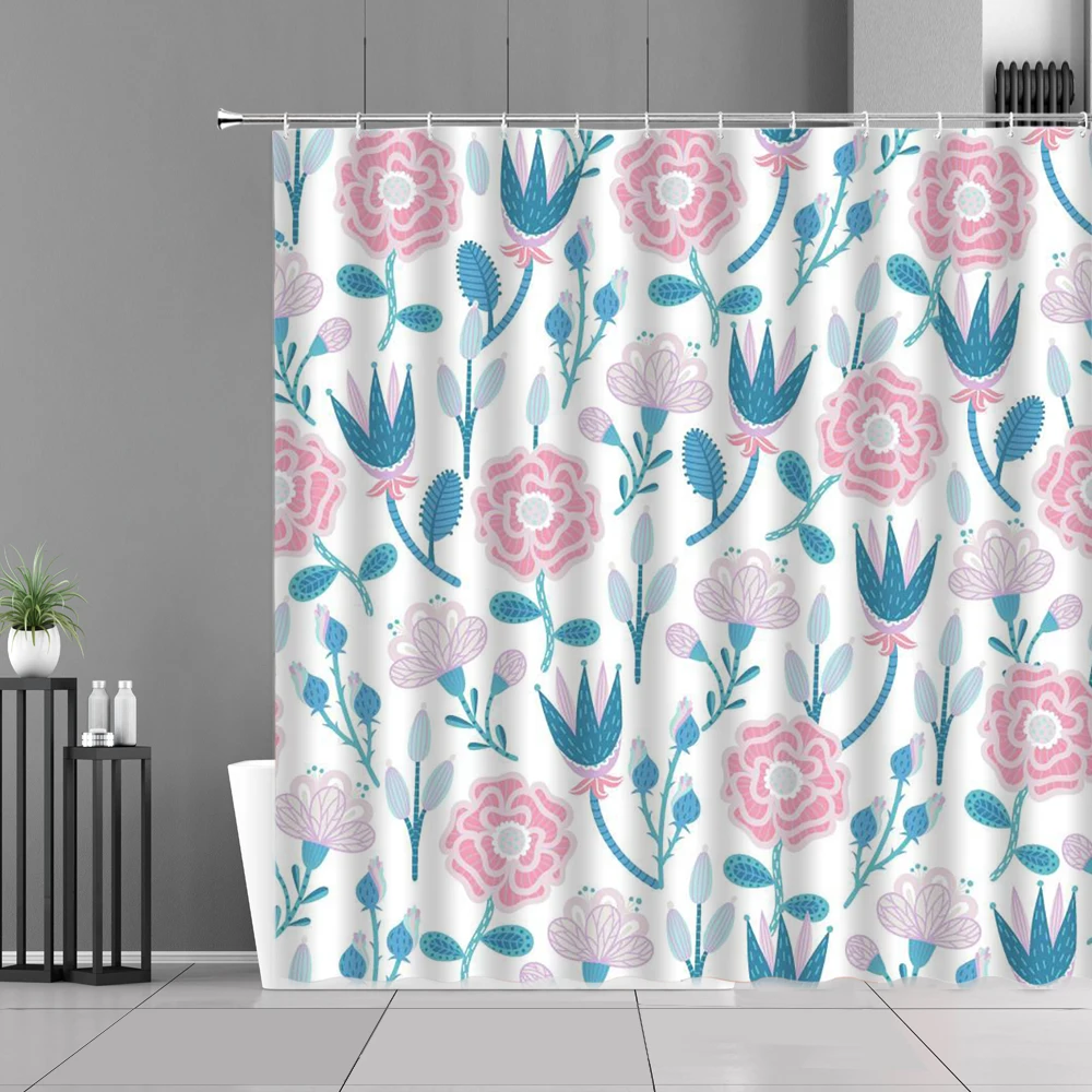 Занавеска для душа в европейском стиле водонепроницаемые шторы ванной комнаты с