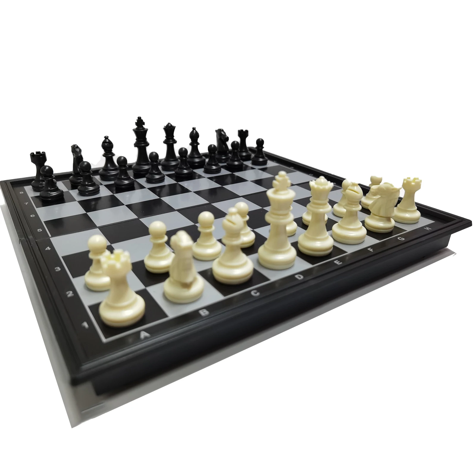

Международная шахматная доска, Складная магнитная шахматная доска, портативная детская игрушка, пластиковый дорожный Шахматный набор, умс...