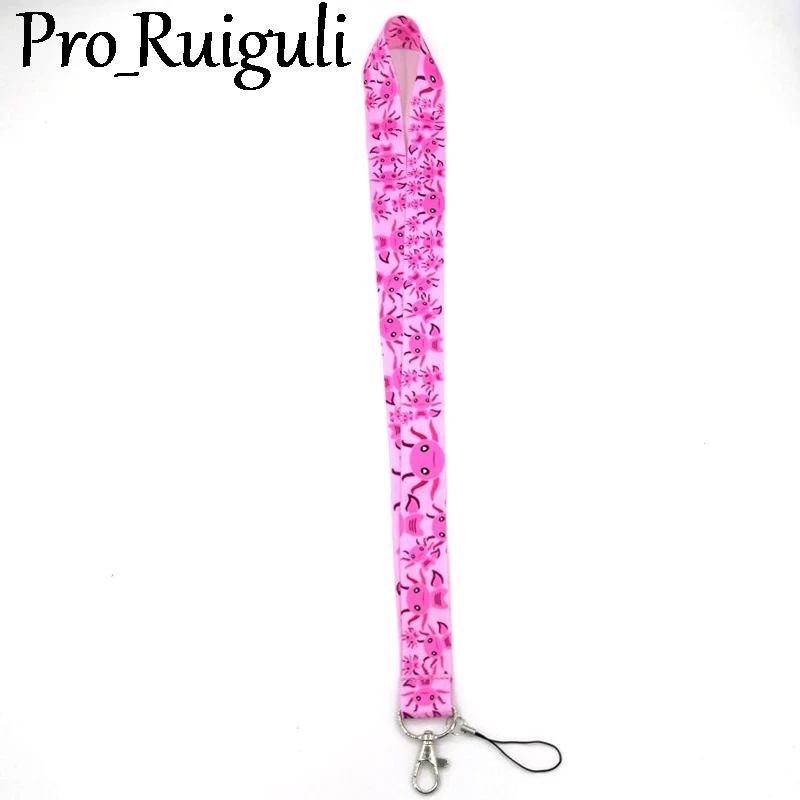 Амбистомовые Розовый Дракон шейный ремешок брелок мобильный телефон ремень