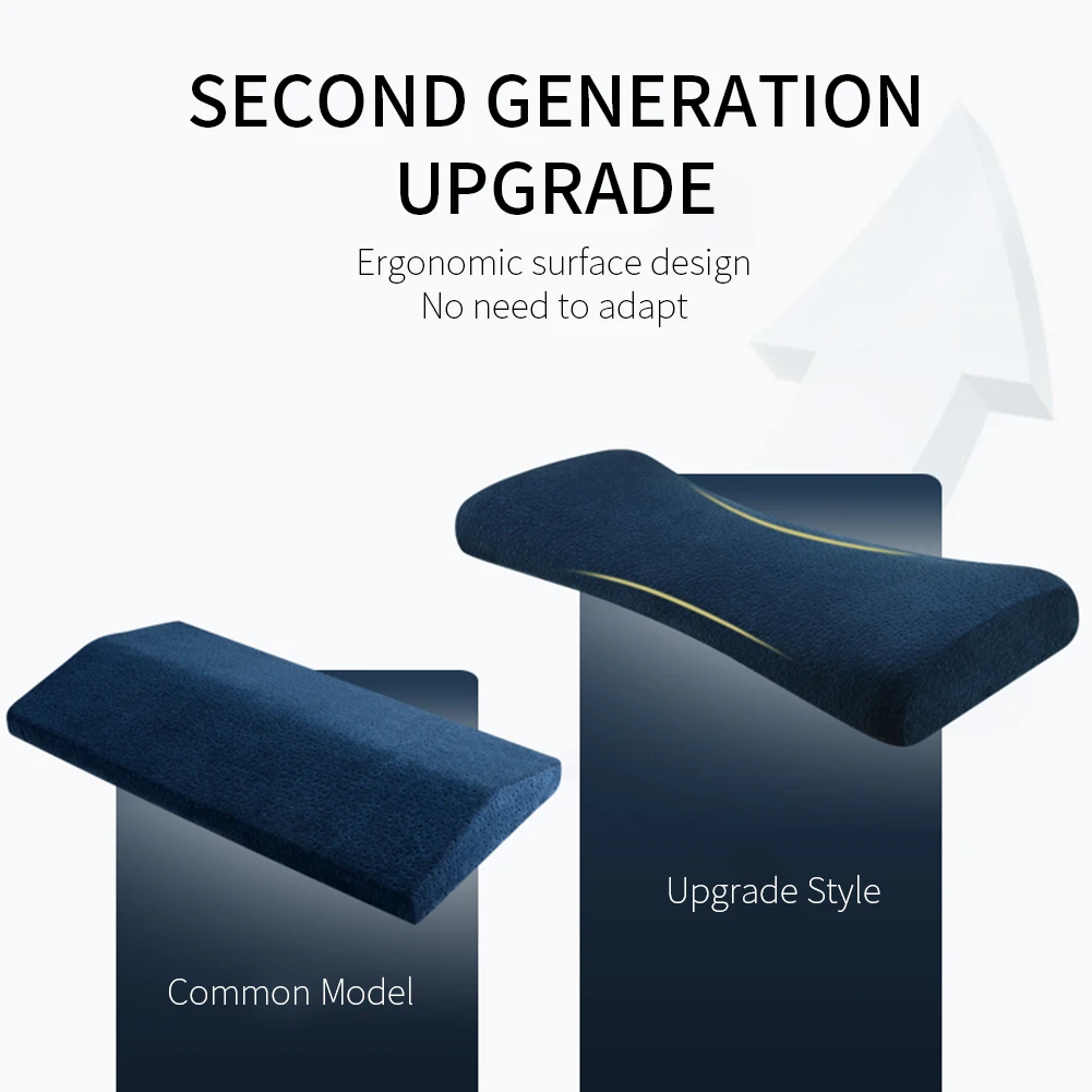 Ортопедическая подушка из пены с эффектом памяти для сна хлопковая поясницы