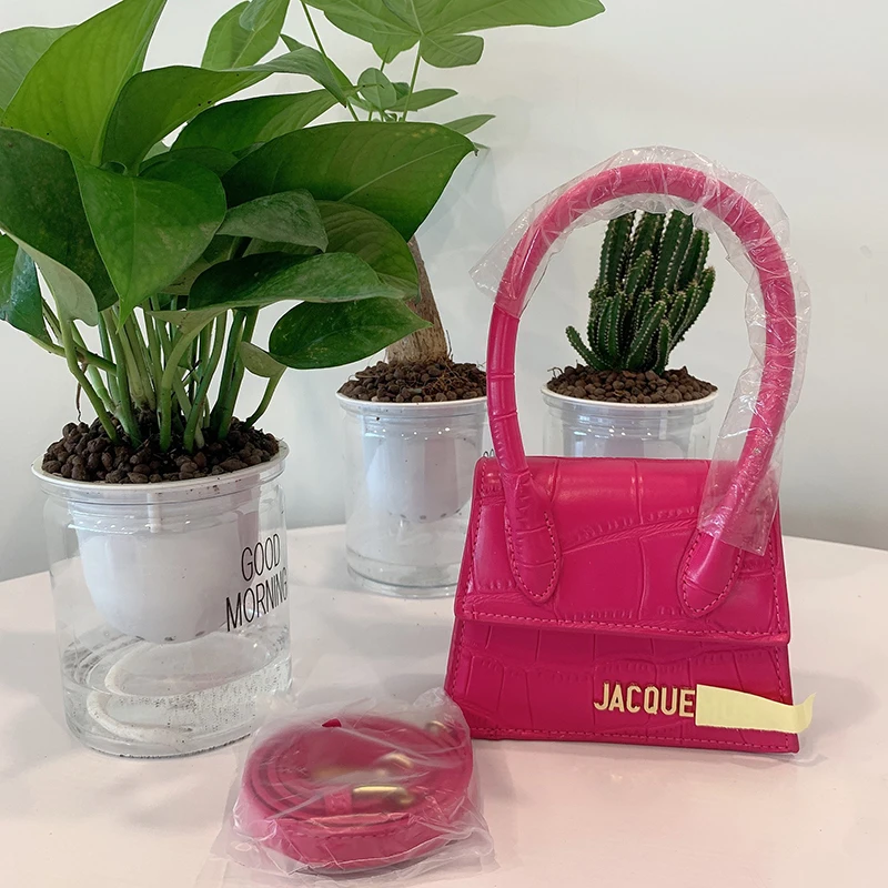 

Jacquemus Retro Alligator Crossbody Bags For Women 2020 Luxury Designer PU Leather Shoulder Bag New Fashion Ladies Handbags Tote