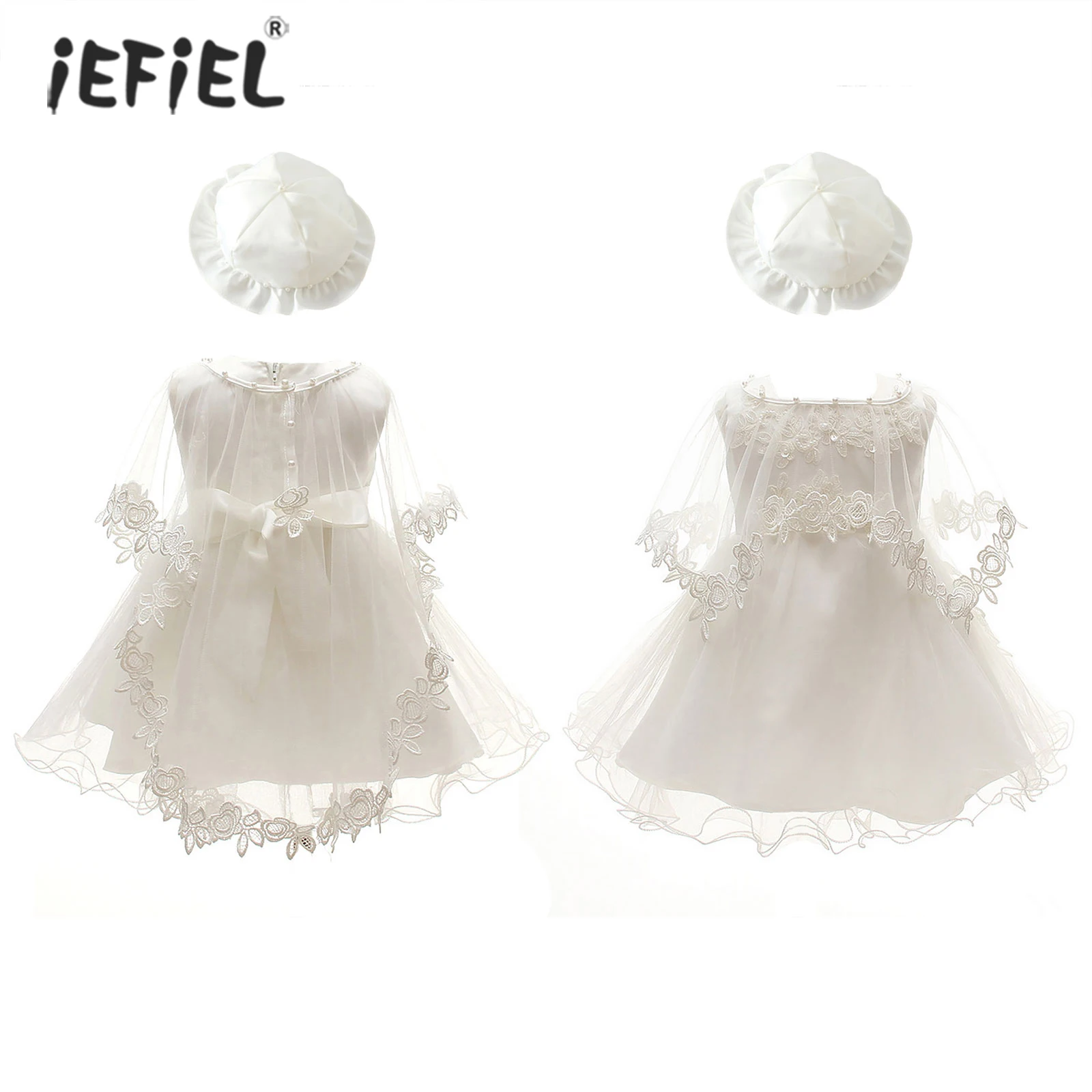 

Baby Girls Dress Kids First 1st Birthday Ball Gown Flower Girls Dresses for Baptism Christening Bridesmaid Wedding Party 0-12M