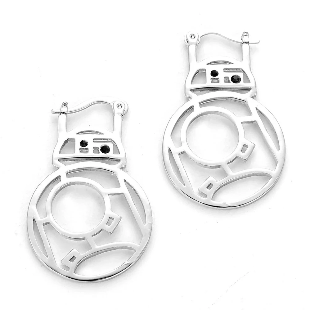 

Round Stars Dangle Drop Earrings Gothic Movie Ear Clip Jewelry Accessories