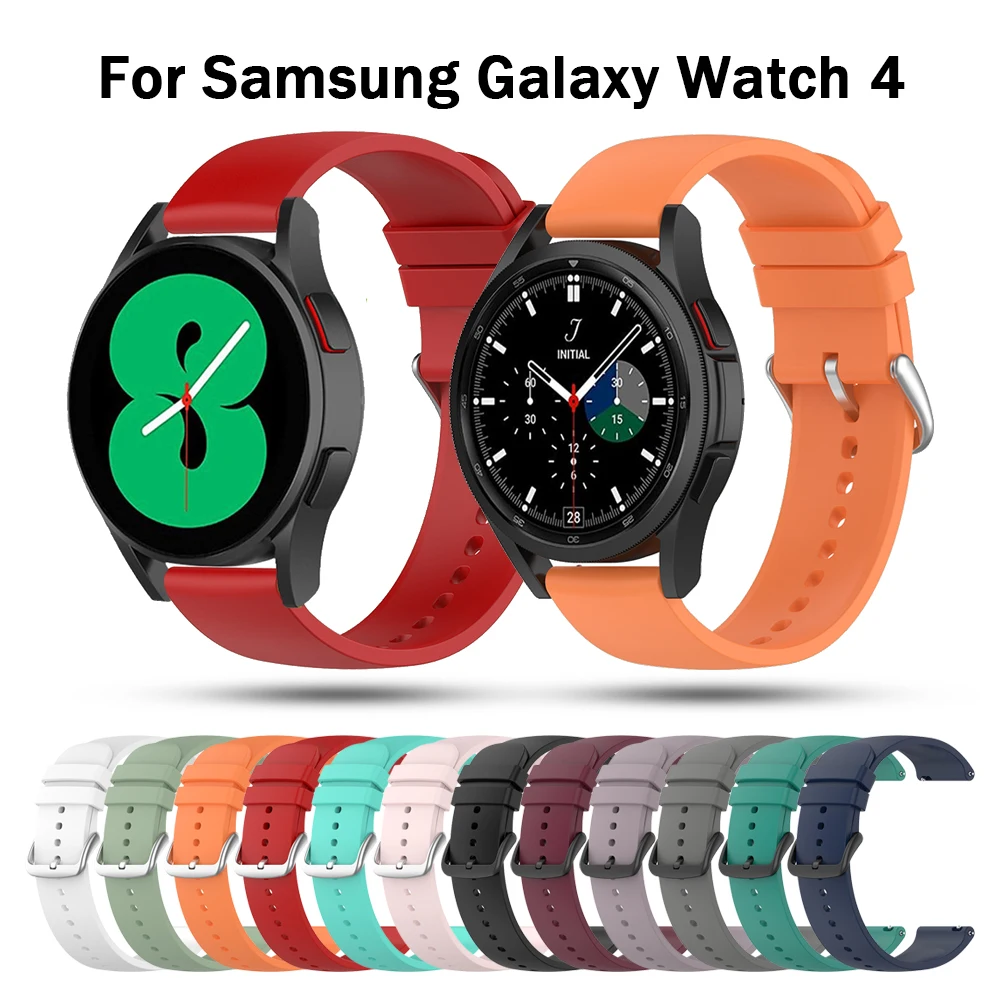 

20mm Watch Strap For Samsung Galaxy Watch 4 Active 2 40mm 44mm Band Sport wrist bracelet samsung galaxy watch4 classic 46mm 42mm
