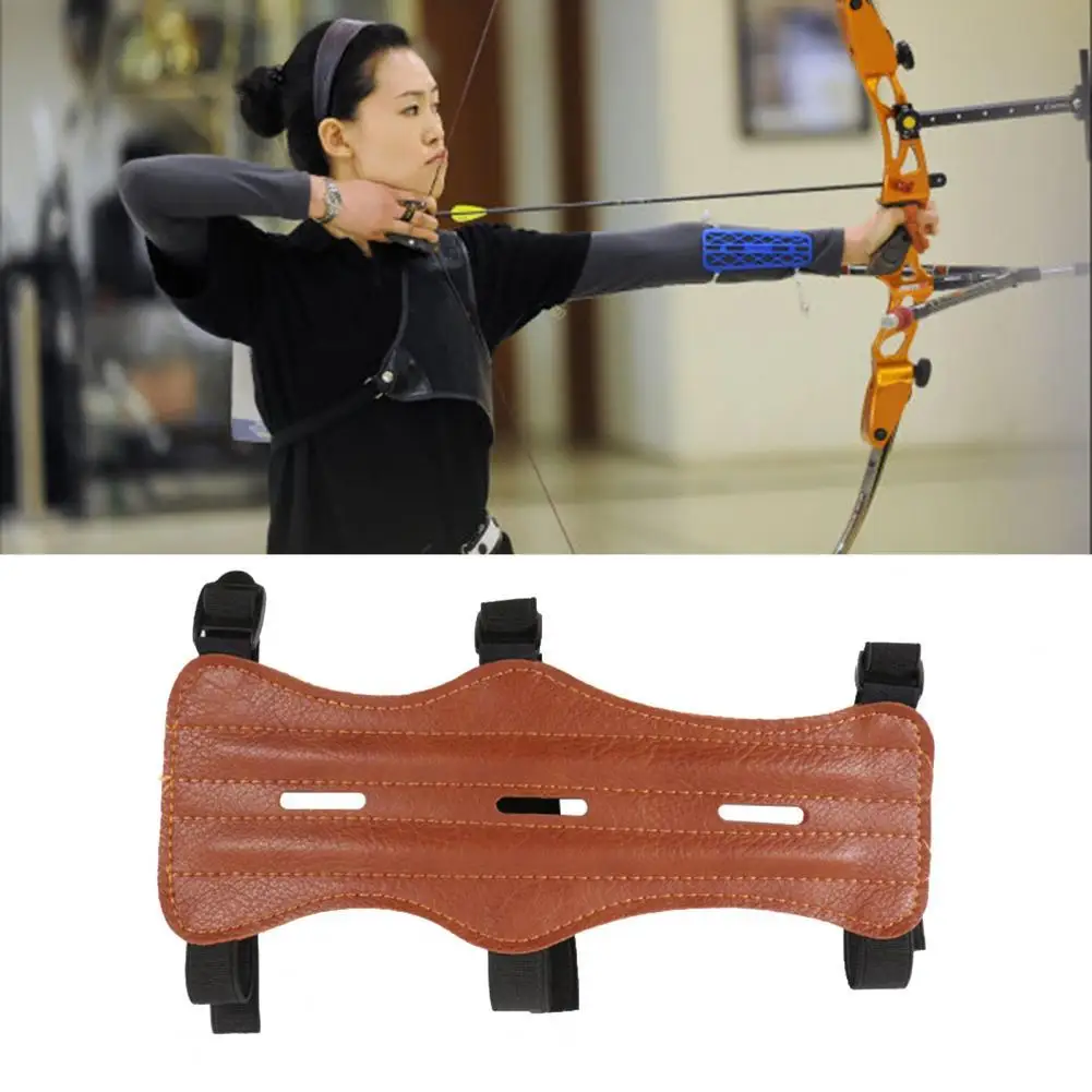 

Коричневый винтажный Рекурсивный нарукавник с тремя ремнями, регулируемый нарукавник, износостойкий для активного отдыха