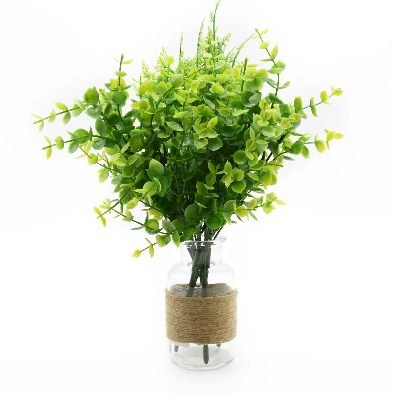 Искусственные растения дешевые листья эвкалипта вазы для домашнего декора