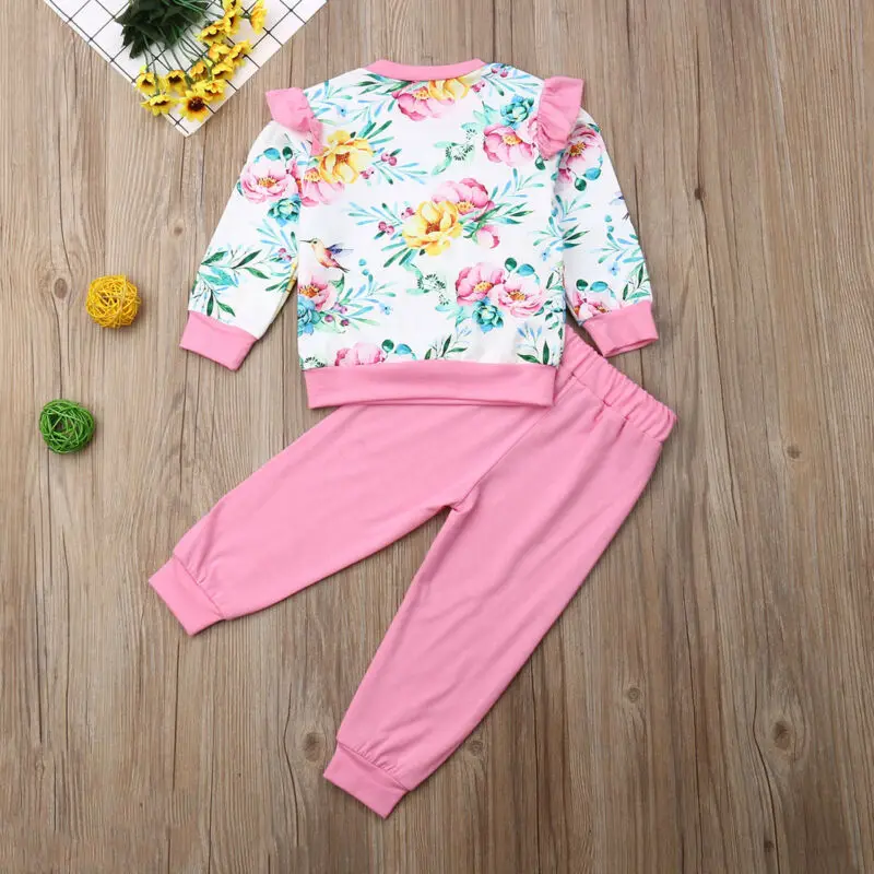 Одежда для новорожденных девочек пальто с длинными рукавами и цветочным принтом