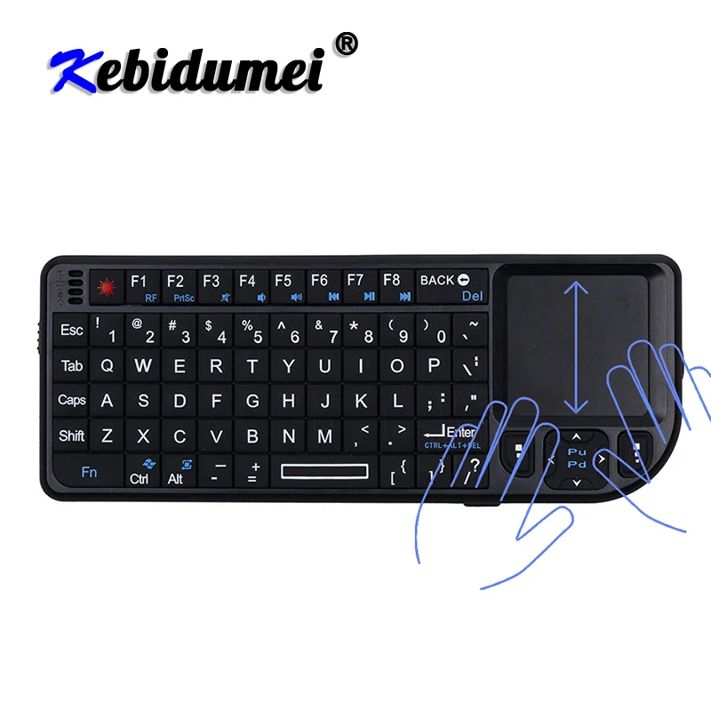 Kebidumei 2 4G мини беспроводные клавиатуры с батареей Fly Air Mouse ручной тачпад для игр