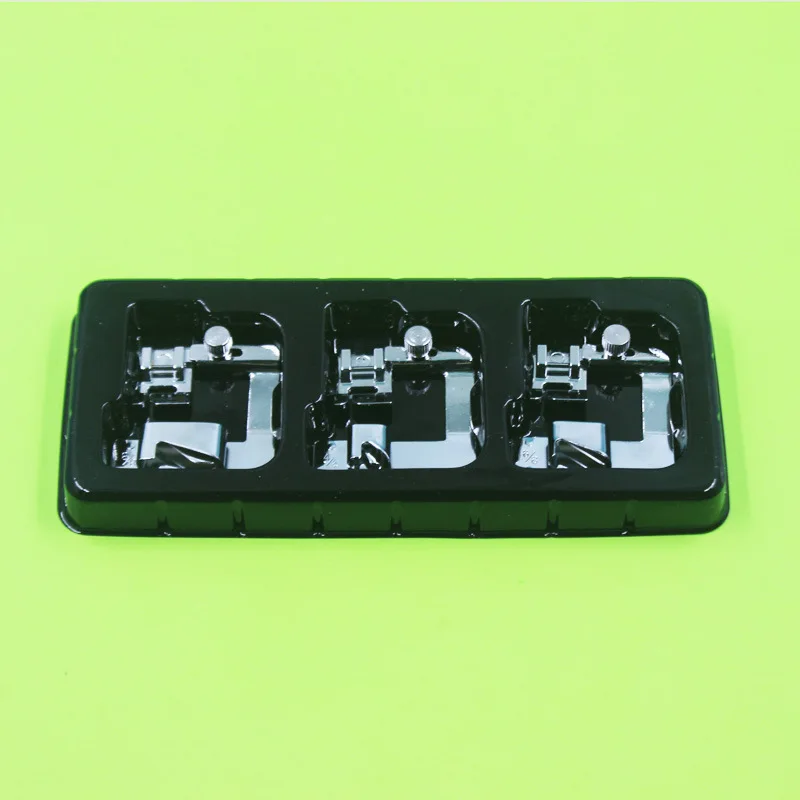 

Wide Hemmer Rolled Hem Presser Foot 3pcs Set 4/8 6/8 8/8 Sewing Machine Accessories for Low Shank Brother Singer Janome