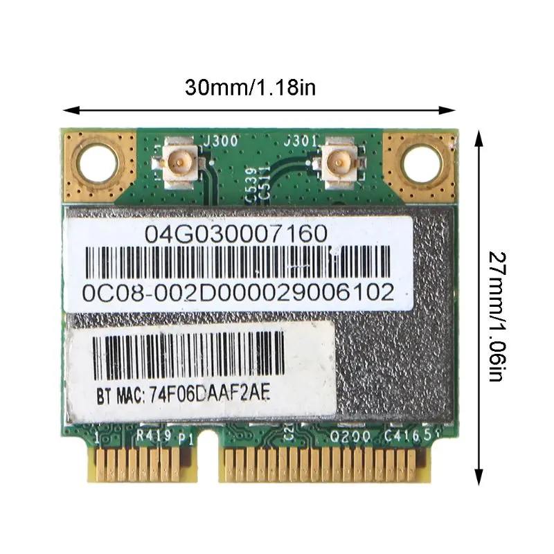 

Wireless Card for Bcm94313HMGB AW-NB047H Half Mini Pci-e Wifi Net-work Card Q81F