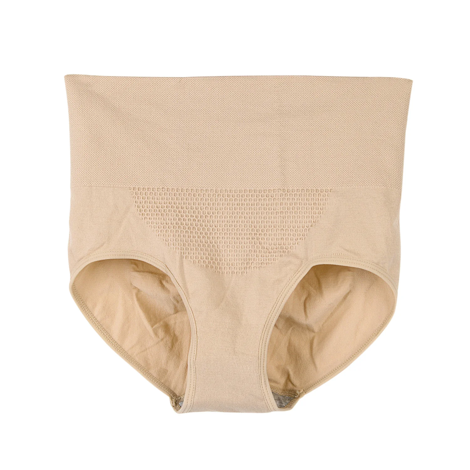 High Waist Nude Новые 3D соты высокой талией женское нижнее белье сексуальные трусики из хлопка с кружевами бесшовное корректирующее белье трусы для женщин Seluar Dalam - Цвет: High Waist Nude
