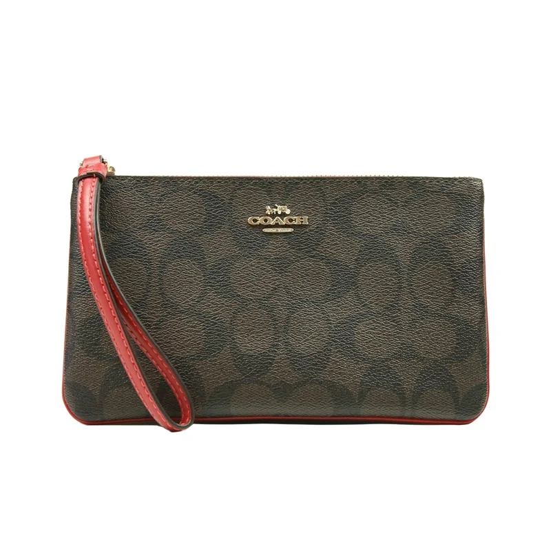 Coach F58695/F16109 Большой Браслет Бумажник подписи ПВХ холст F37565 - Цвет: F58695IMOG7