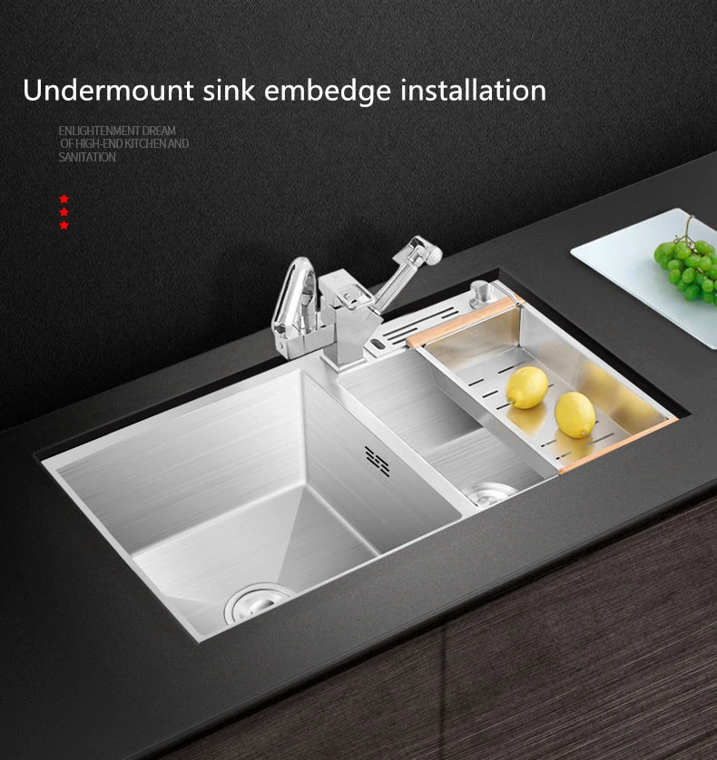 304 нержавеющая сталь матовая кухонная раковина двойная чаша миска над прилавком