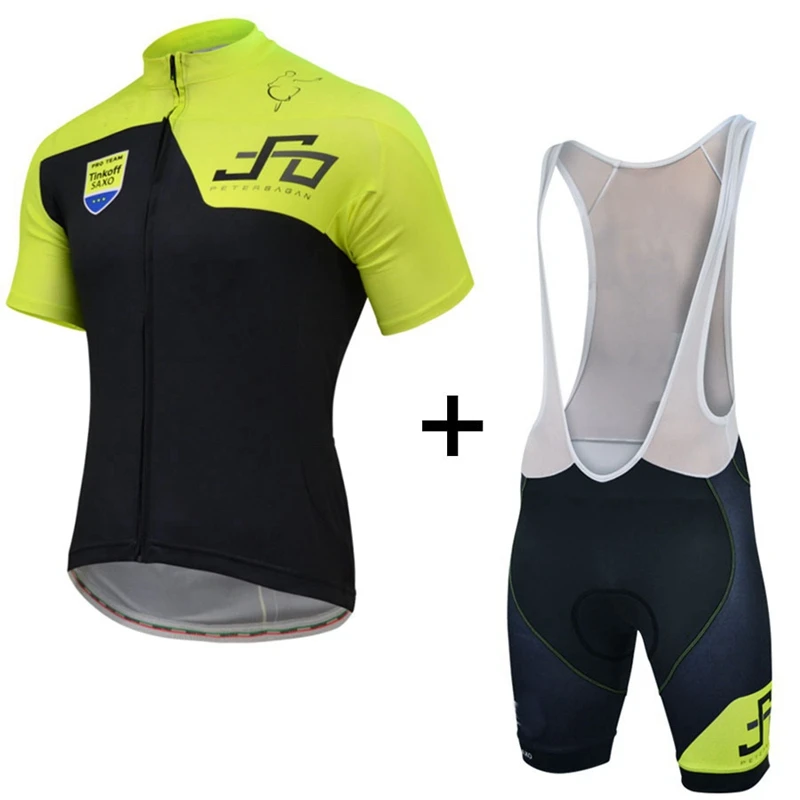 

yellow summer cool bicycle suit jersey cycling set maillot kit ciclismo race rode bike Perspiration wicking green bodysuit wear