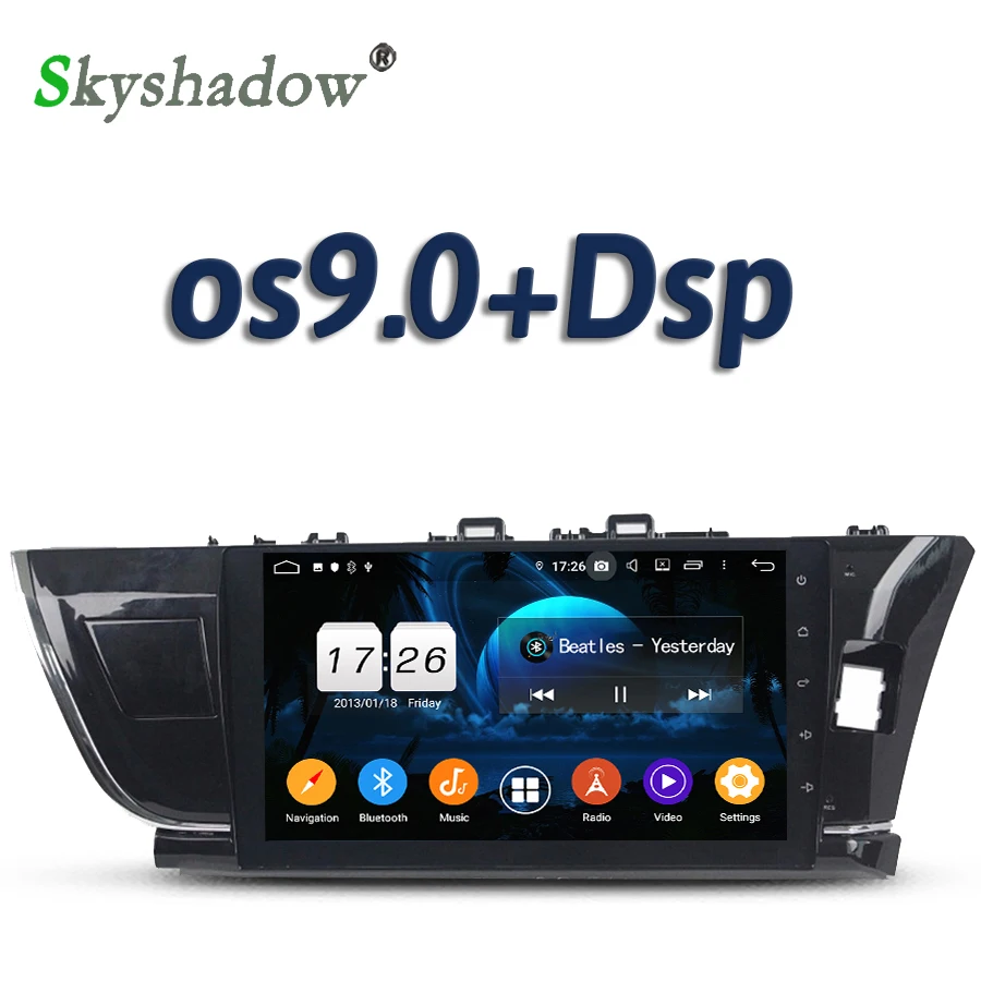 DSP 10 1 &quotIPS для Toyota COROLLA 2014 2015 левый и правый Android 2 ГБ + 16 Гб 4 ядра автомобильный dvd