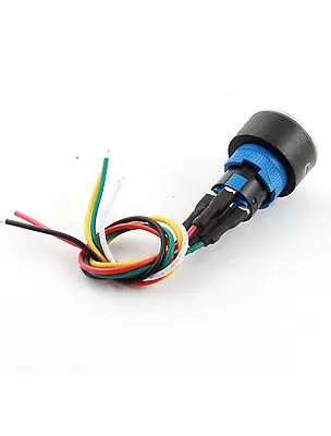 DC12V 20 мм SPDT блокирующийся металлический гайка красная светодиодная кнопка