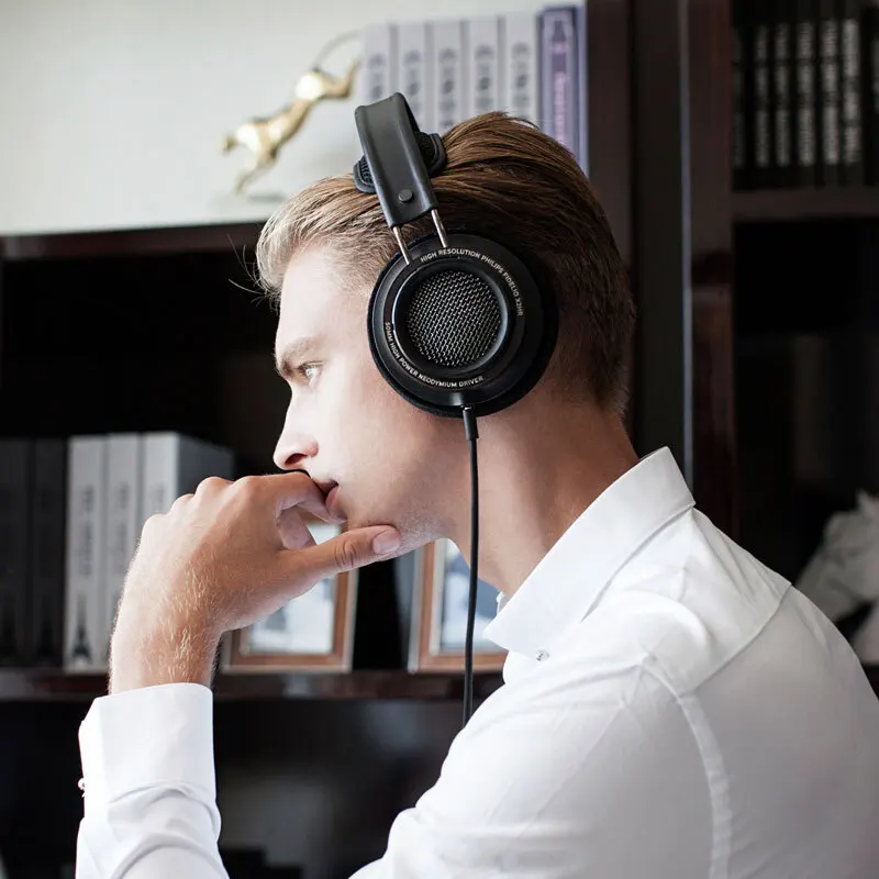Philips X2HR наушники Fidelio Hi-Fi гарнитура 3 м длиной, проводной наушники Xiaomi HUAWEI Iphone смартфона