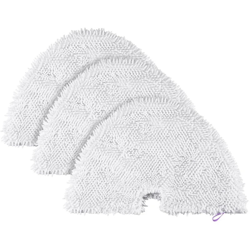 

3Pcs Steam Mop Pads, Washable Microfiber Cleaning Steamer Replacement Pads for Shark Steam Pocket Mop S3500 Series