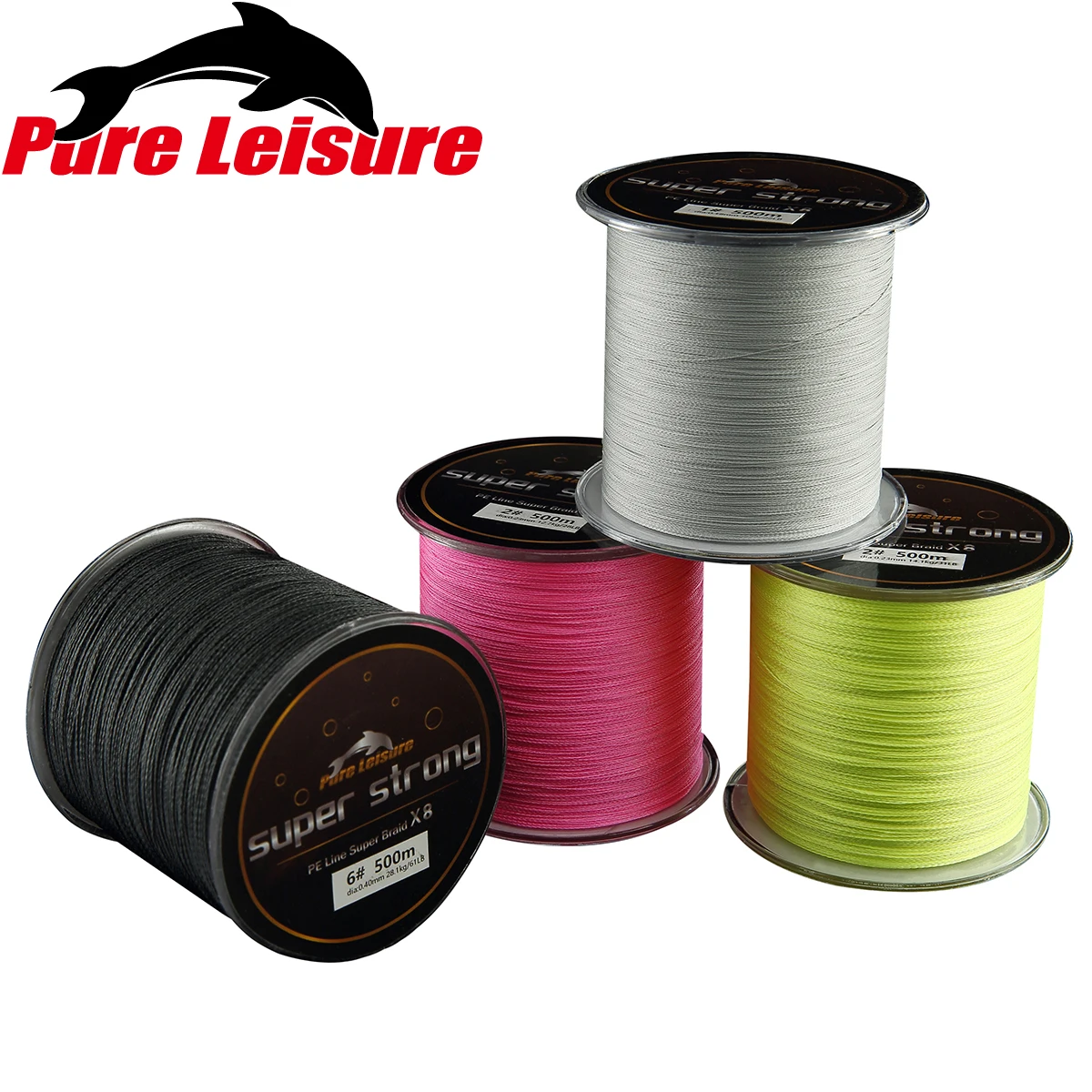 PureLeisure 500 м 4 подставки Tresse Carpe 0 12 9 мм PE плетеная леска Multifilamento Trenzado рыболовные
