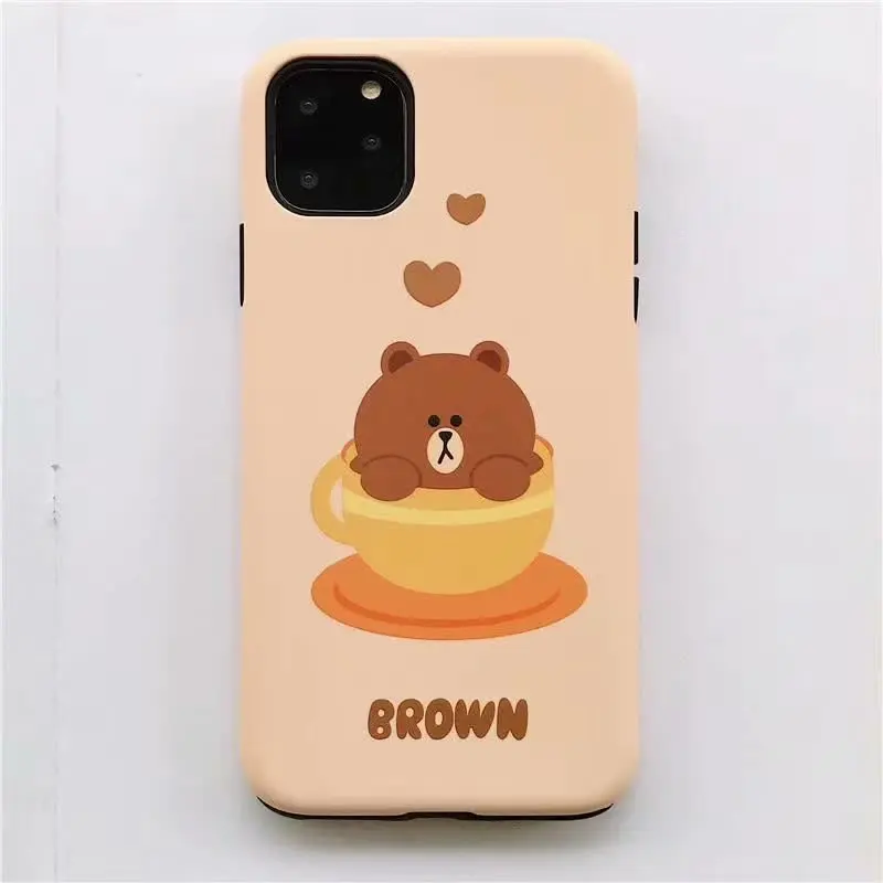 Милый чехол с мультяшным медведем, Кроликом, уткой для iphone 7, 8, 6, 6s PLUS, мягкий силиконовый чехол, задняя крышка для iphone X, XS, MAX, XR, 11 pro, max, Новинка