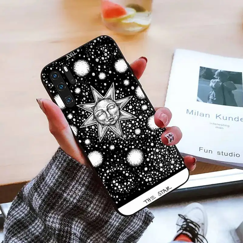 

Witches moon Tarot Mystery totem Phone Case For Huawei honor Mate P 9 10 20 30 40 Pro 10i 7 8 a x Lite nova 5t