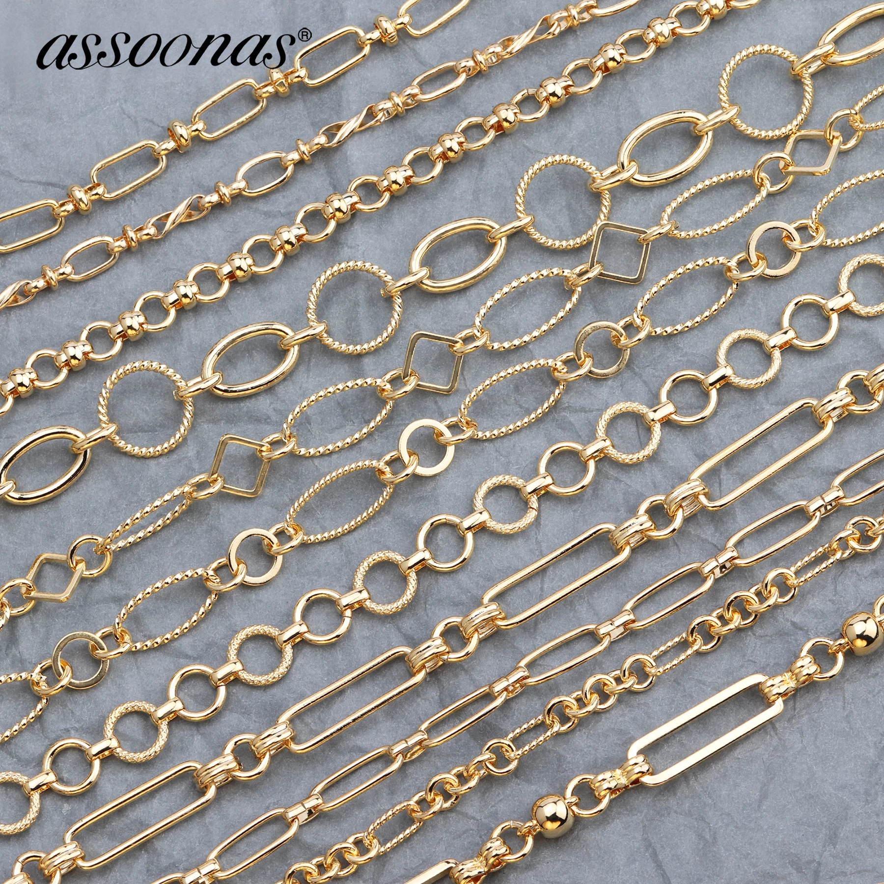 

assoonas C54,18K gold plated,diy chain,jewelry accessories,jewelry making,hand made,jewelry findings,diy accessories,1m/lot