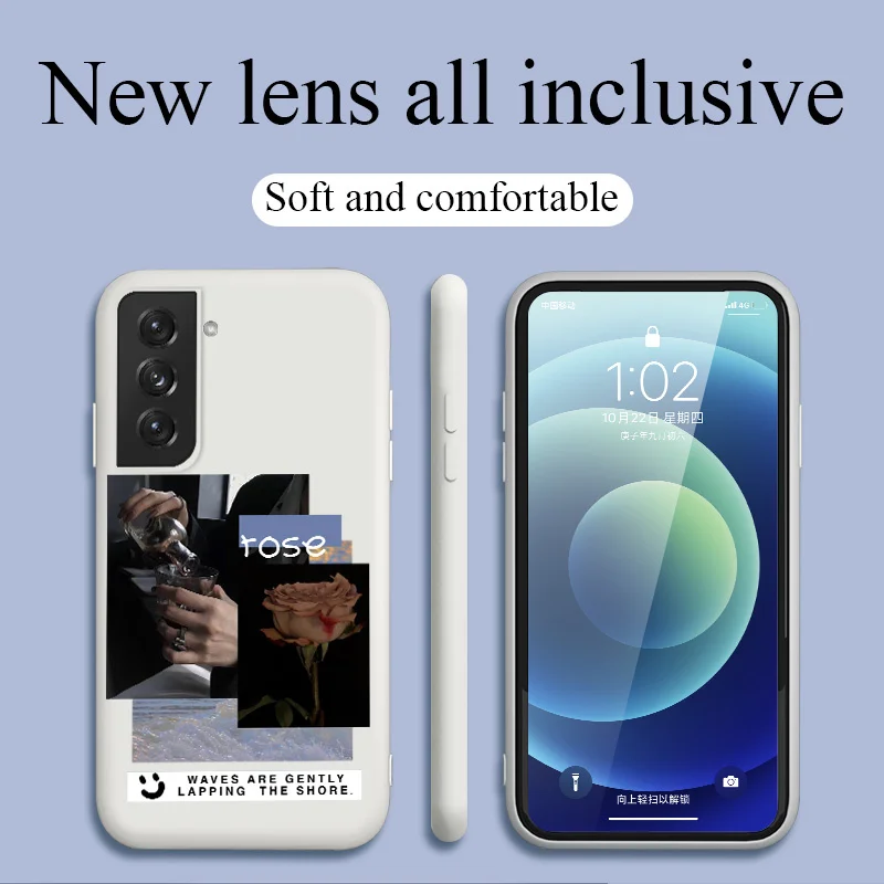 

Simple Sunset Phone Case For Samsung Galaxy S21 S20 FE S10 Note 20 10 Ultra Plus A72 A52 A42 A32 A71 A51 A41 A31 A21S Cover