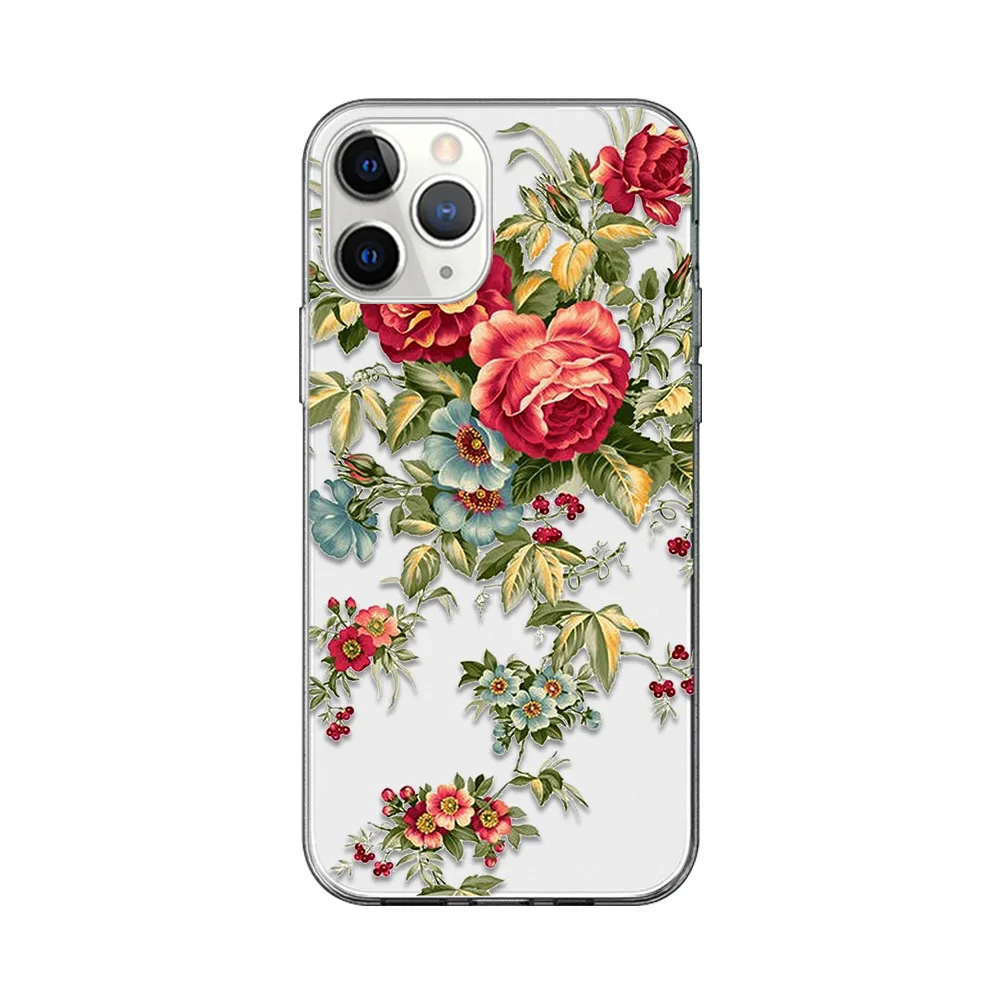 

Daisy Sunflower Rose Case For iPhone 12 11 Pro Max Cover for iPhone 12 X XR XS MAX 7 8 6 6S Plus 5 SE 2020 Soft TPU Phone Fundas
